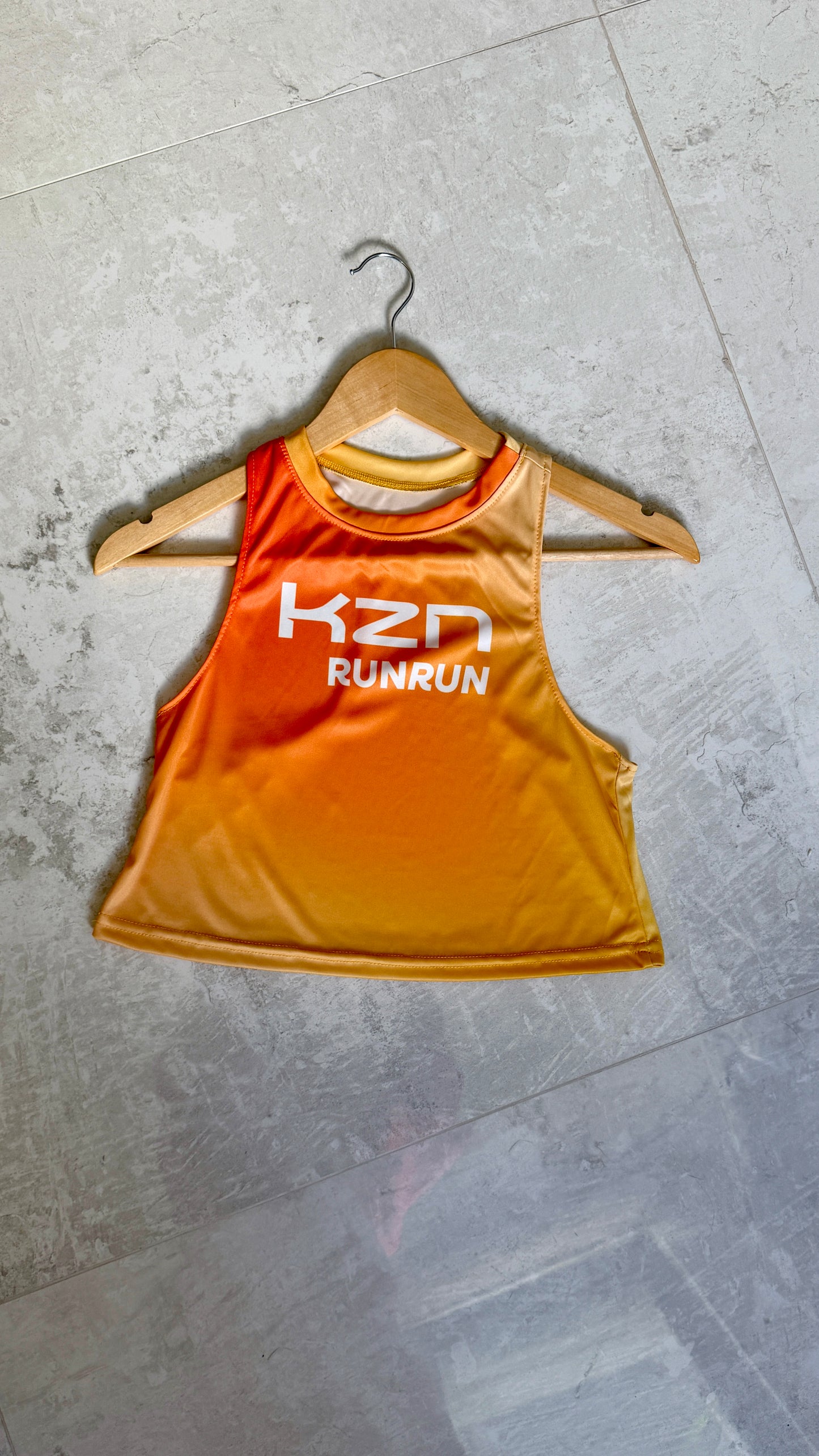 Orange Fade Woman's Crop Top