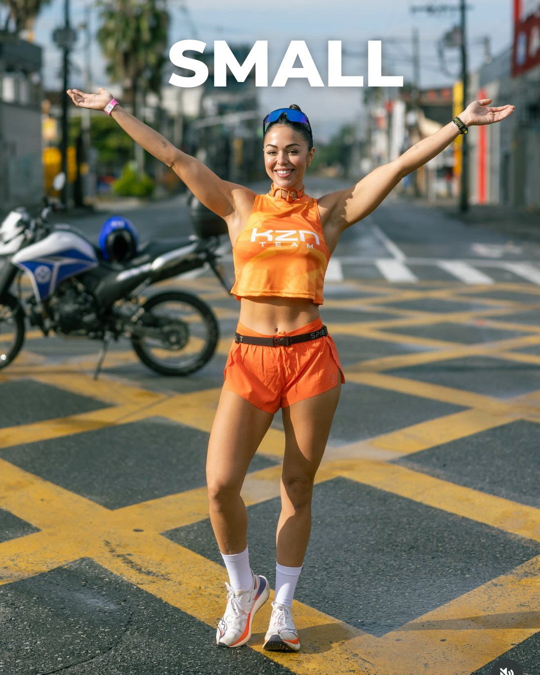 Orange Fade Woman's Crop Top