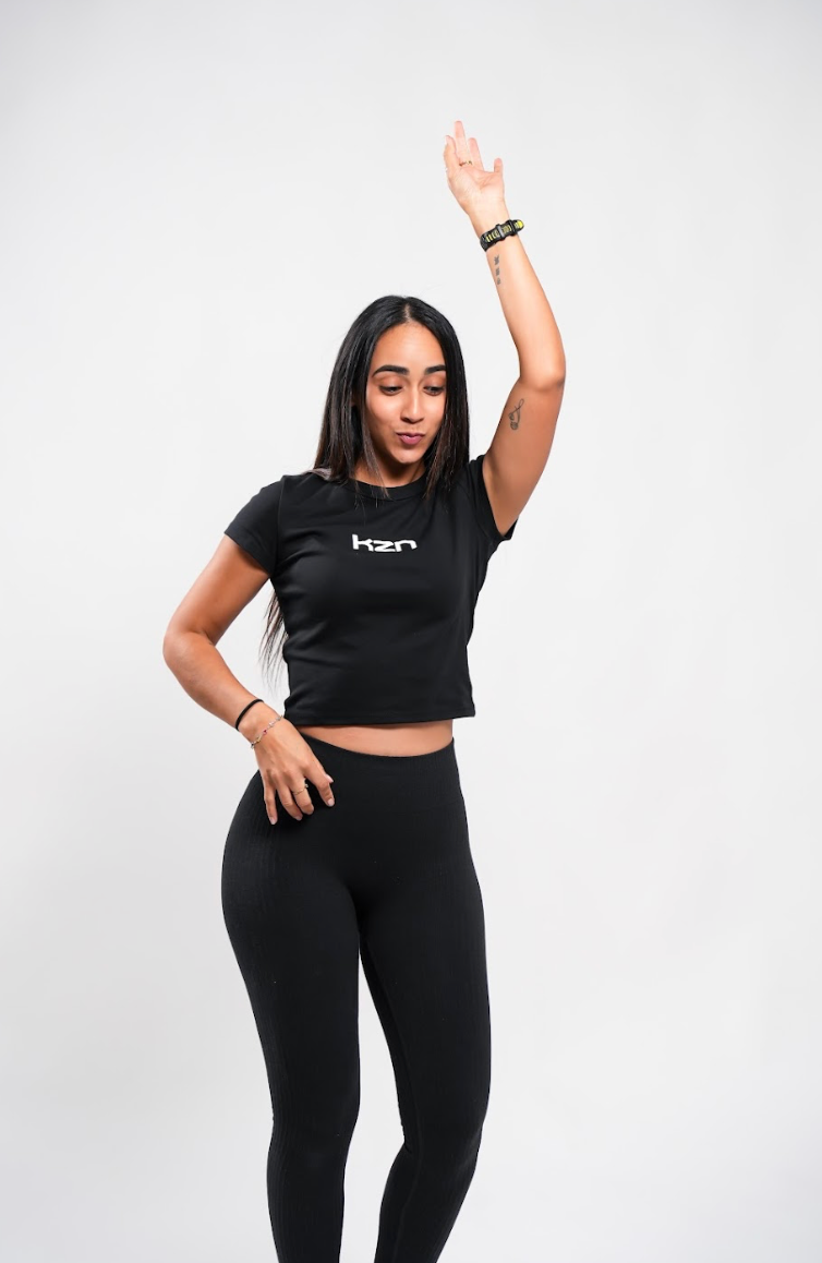 KZN Black Crop Tee