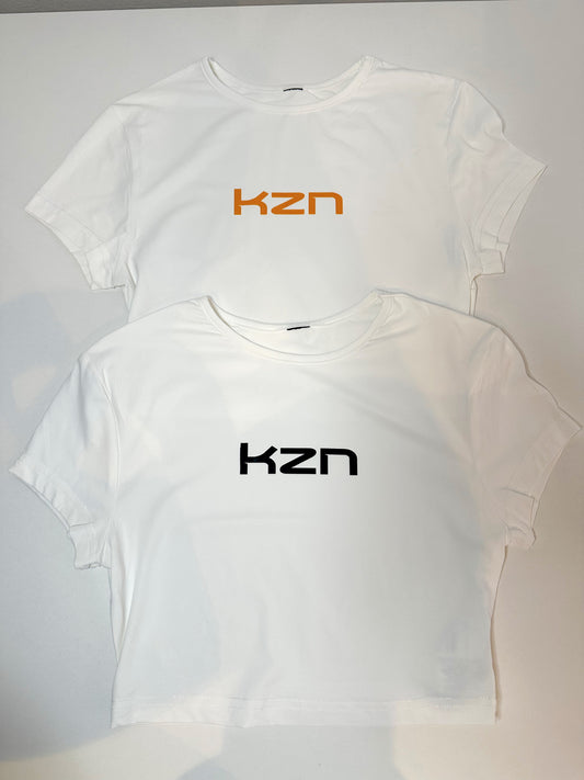 White KZN Crop Top