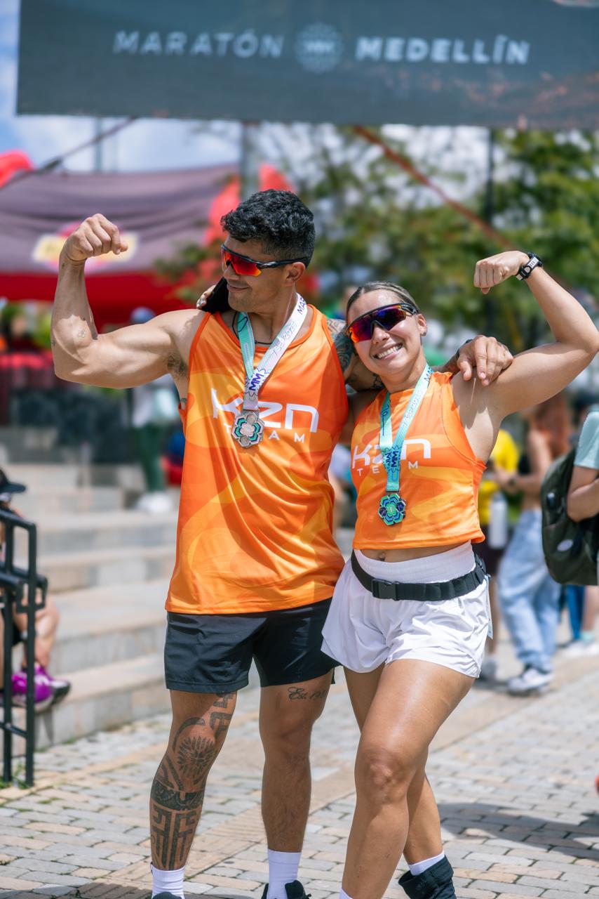 KZN Medallo Crop Orange Running Tee – Special Edition (Men)